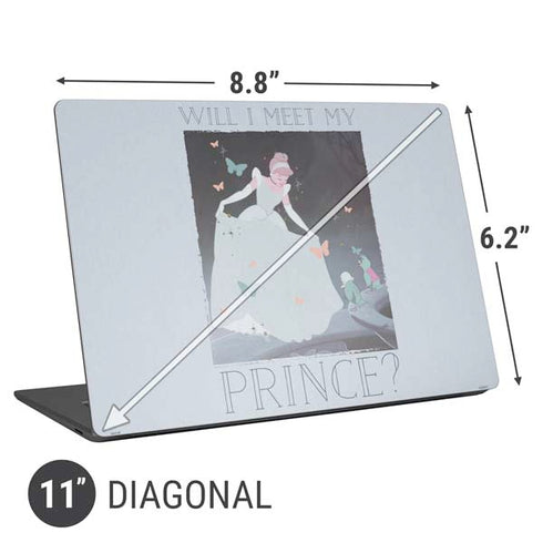 Disney Cinderella Will I Meet My Prince Universal Laptop 11in (8.8 x 6.2in) Skin